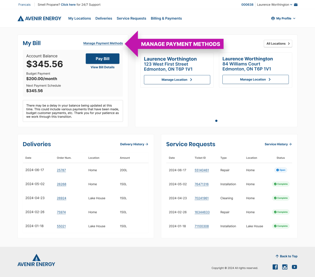 67867d614d443a9725c903b4 customer portal dashboard