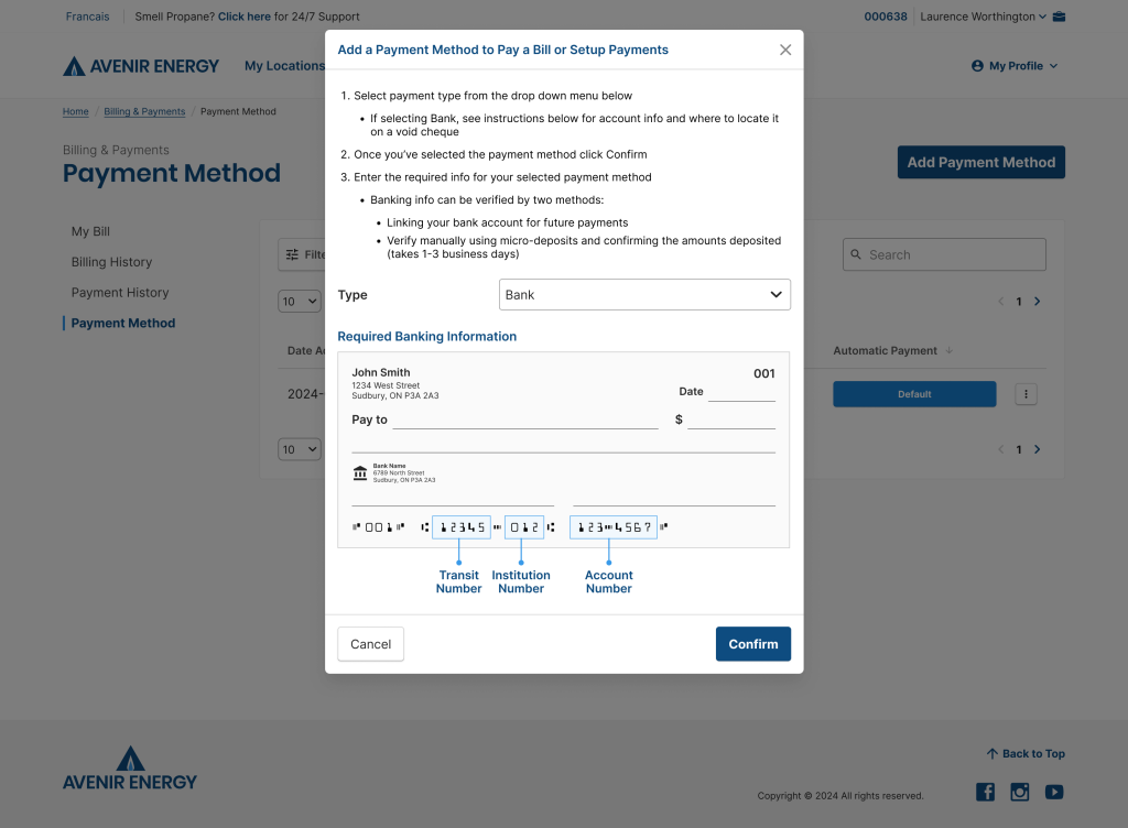 67867d617d3359cea35d6efc customer portal payment methods