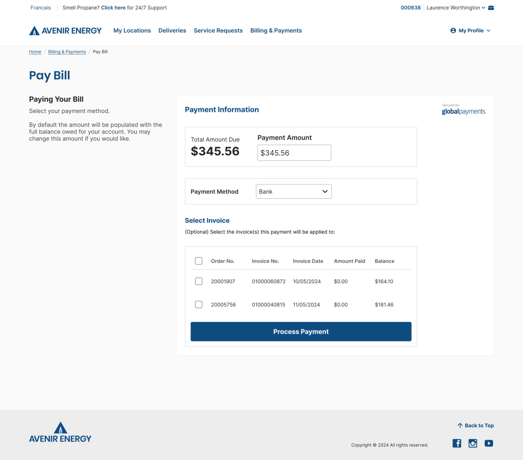 67867d61b033e00d15077fe2 customer portal pay bill